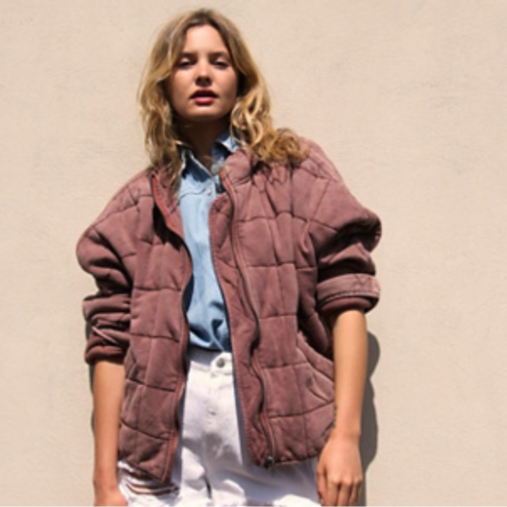 Free People Dolman Quilted Knit Jacket, Size S!